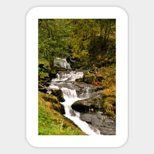 Waterfall Flamsdalen Valley Flam Norway Scandinavia Sticker